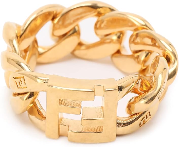 Amazon.co.jp: (フェンディ)FENDI リンクチェーン FFロゴ リング